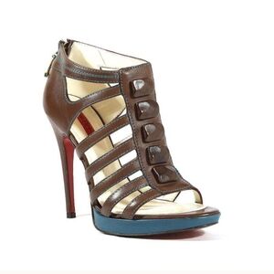 Cesare Paciotte Gladiator Brown Heels